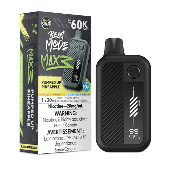 Flavour Beast Beast Mode Max 3 60k - Pumped Up Pineapple Iced (PROV)