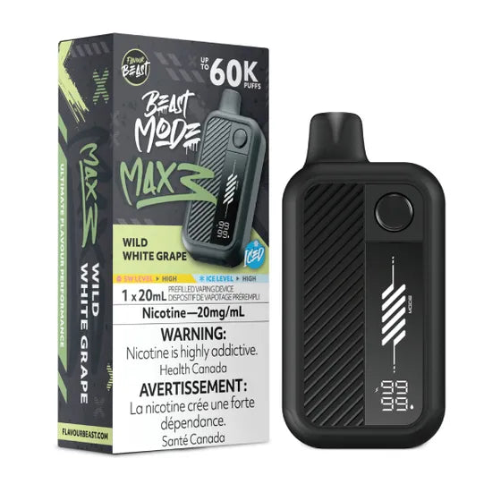 Flavour Beast Beast Mode Max 3 60k - Wild White Grape Iced