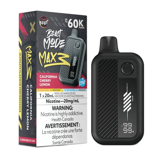 Flavour Beast Beast Mode Max 3 60k - California Cherry Lemon Iced