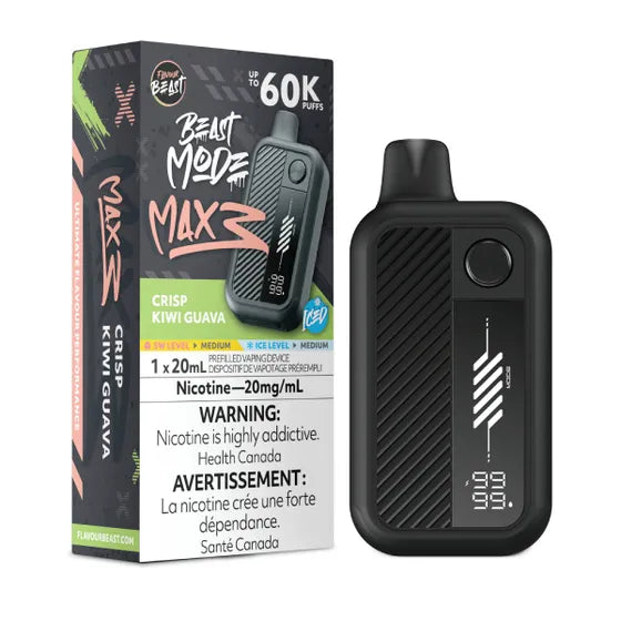 Flavour Beast Beast Mode Max 3 60k - Crisp Kiwi Guava Iced