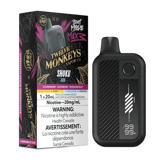 Flavour Beast x Twelve Monkeys Beast Mode Max 3 60k - Shoku Iced