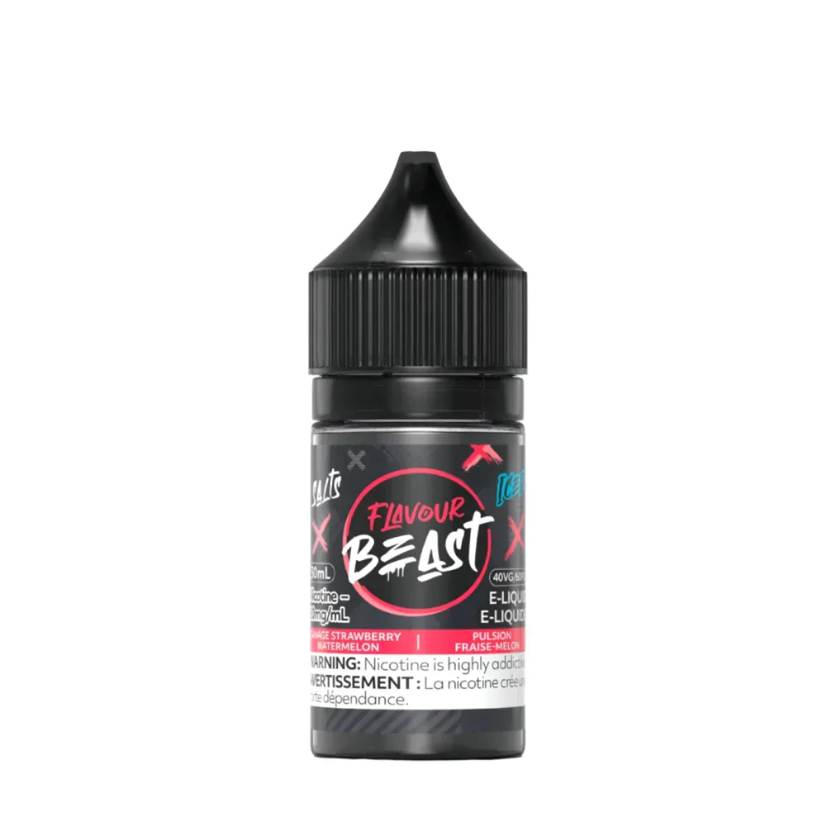 Flavour Beast - Savage Strawberry Watermelon Iced 30ml Salt (PROV)