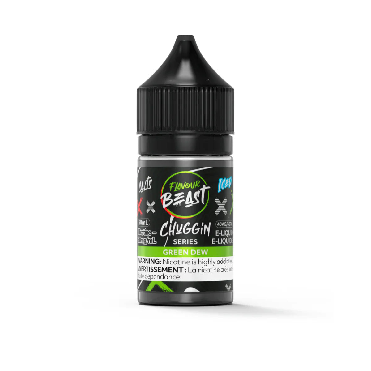 Flavour Beast - Chuggin' Green Dew Iced 30 ml Sel (PROV)