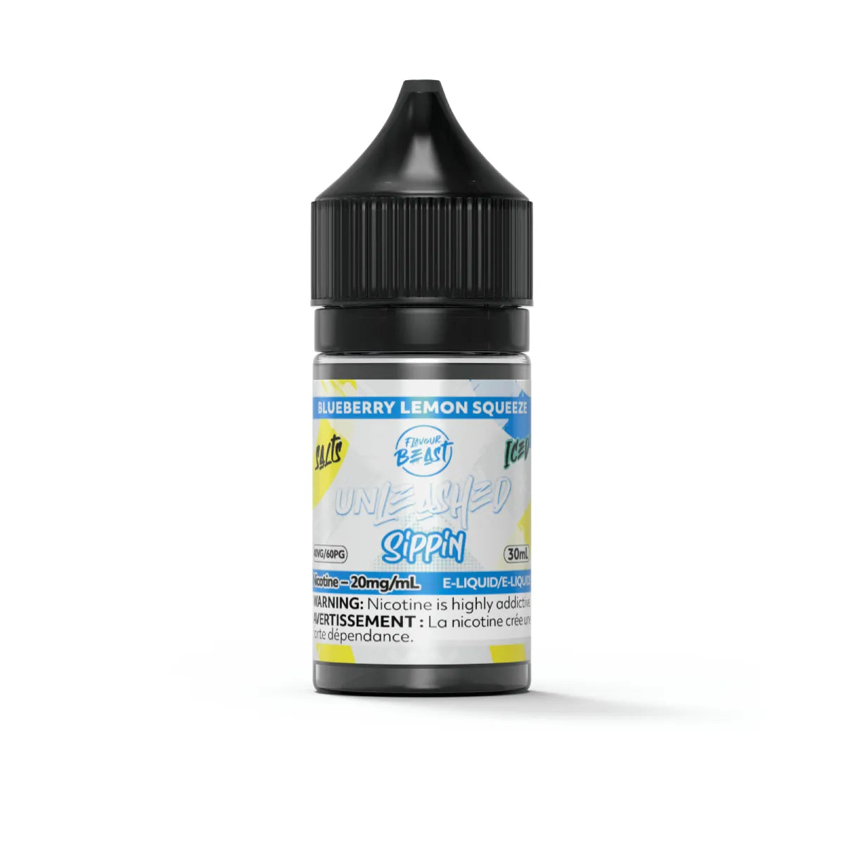 Flavour Beast Unleashed Sippin - Blueberry Lemon Squeeze Iced 30 ml Salt