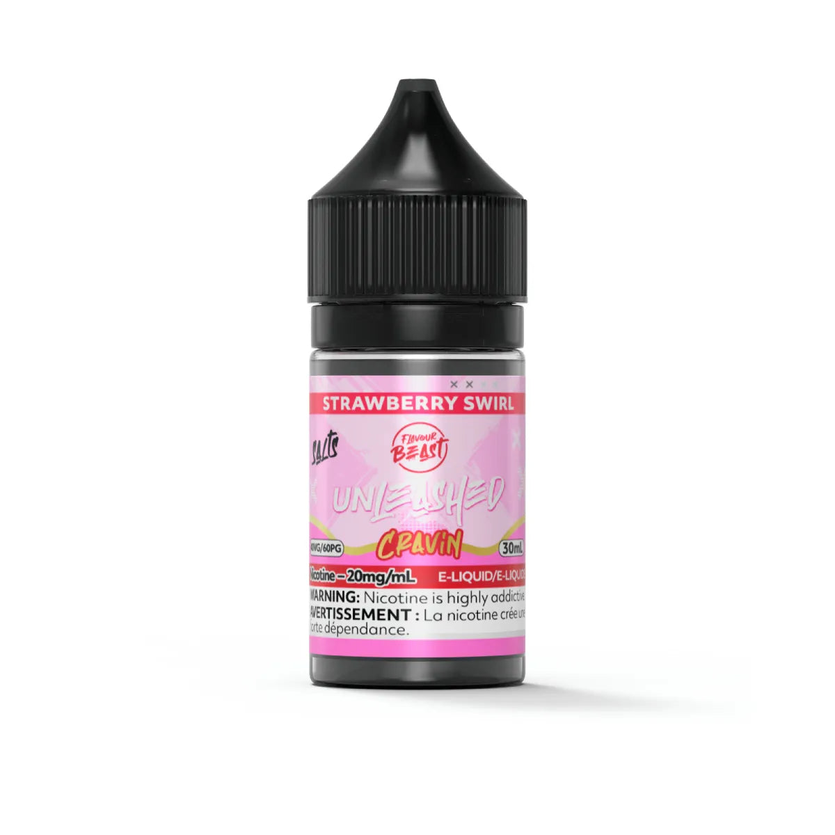 Flavour Beast Unleashed Cravin - Strawberry Swirl 30 ml Salt