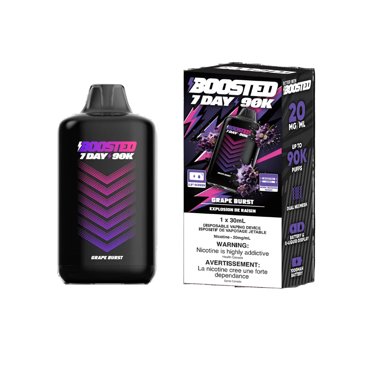 Boosted 7DAY 90k - Grape Burst
