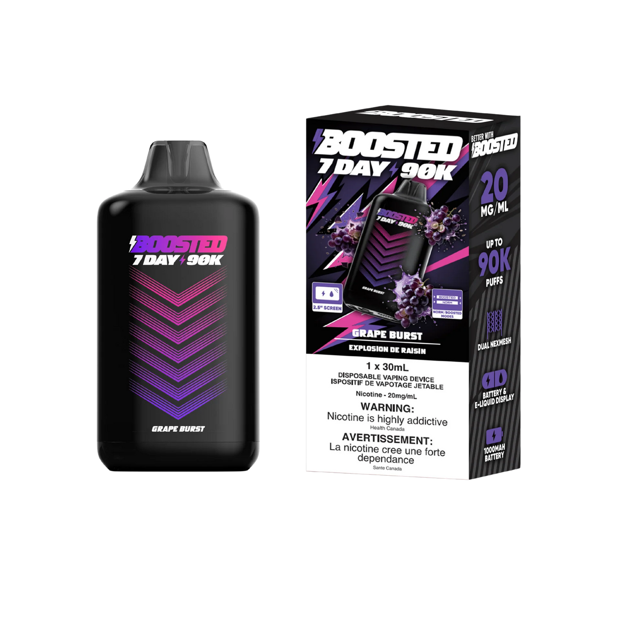 Boosted 7DAY 90k - Grape Burst (PROV)