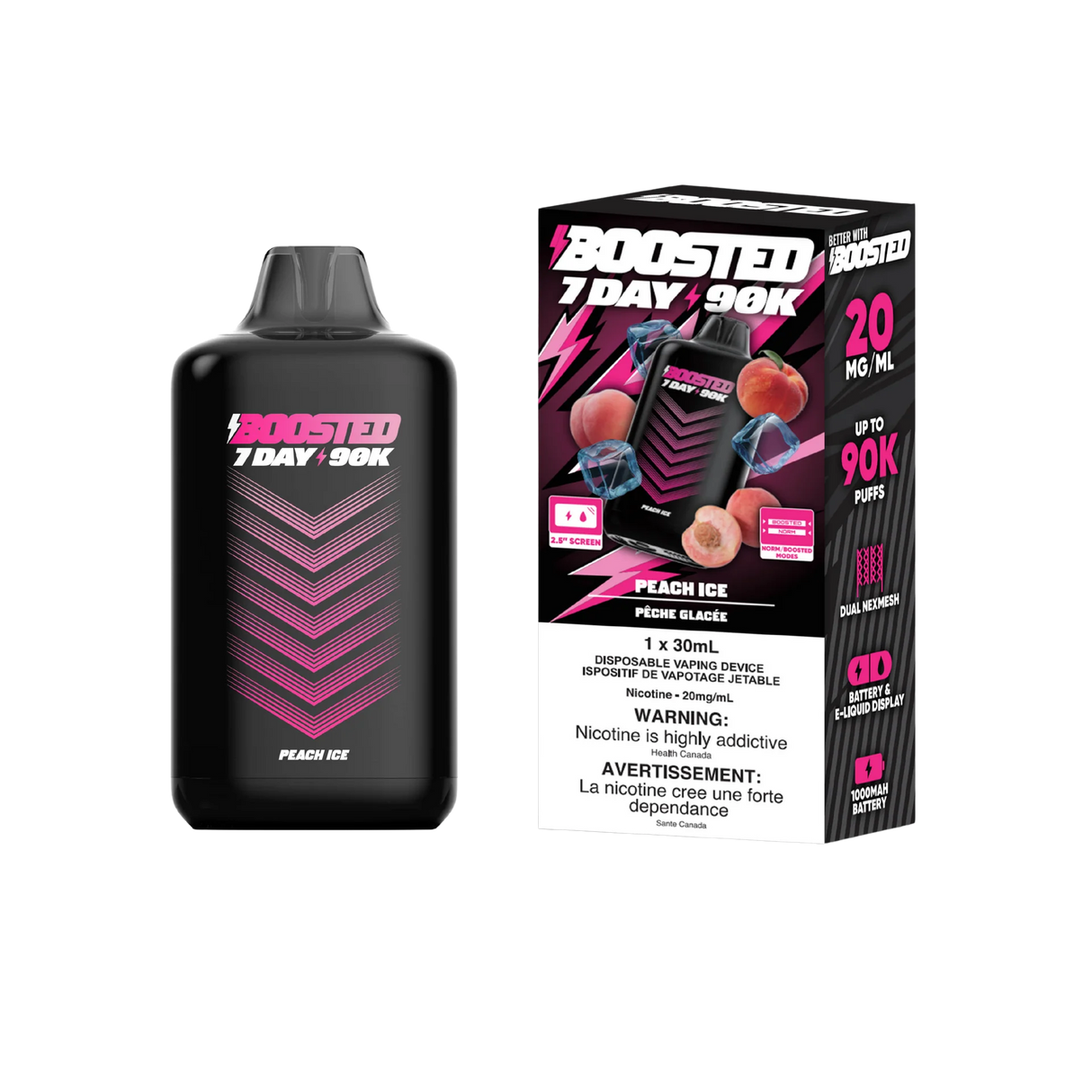 Boosted 7DAY 90k - Peach Ice