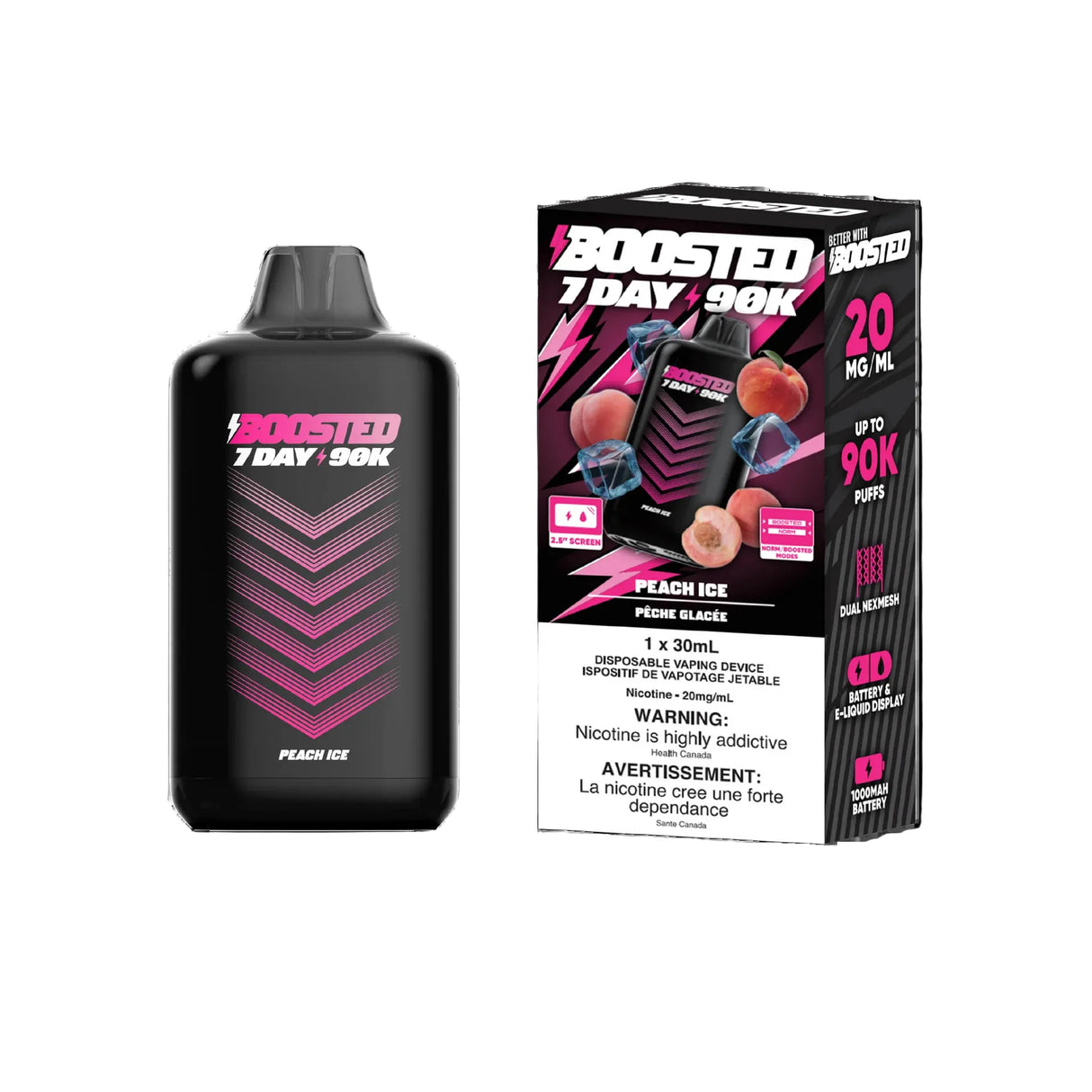 Boosted 7DAY 90k - Peach Ice