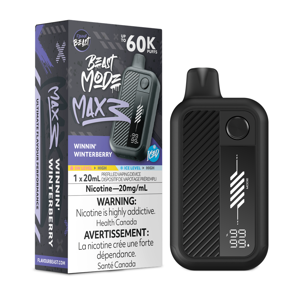 Flavour Beast Beast Mode Max 3 60k - Winnin' Winterberry Iced
