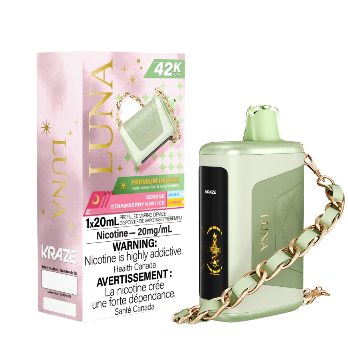 Kraze Luna - Serene Strawberry Kiwi Ice