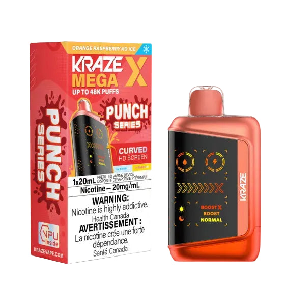 Kraze Mega X - Orange Raspberry KO Ice
