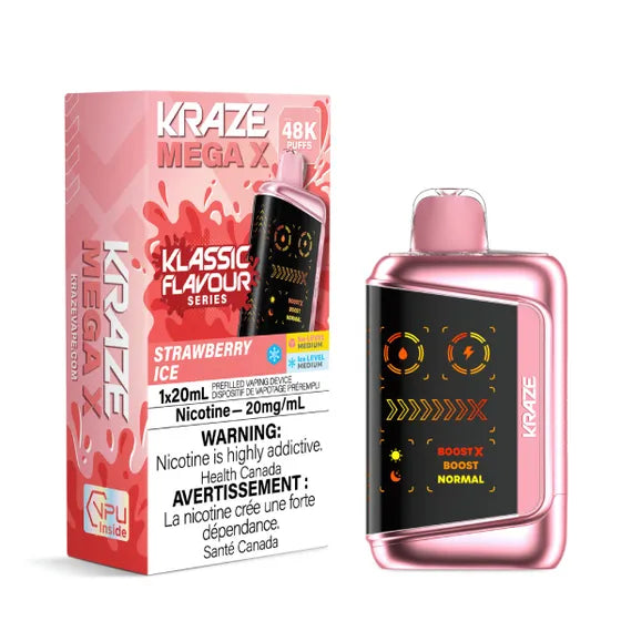 Kraze Mega X Klassic - Strawberry Ice