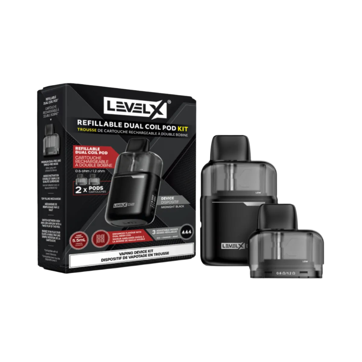 Level X Refillable Dual Coil Pod Kit