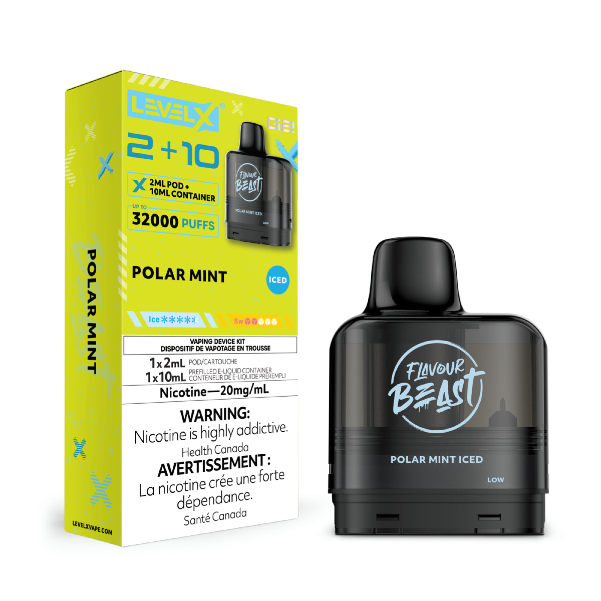 Flavour Beast Level X G2 2+10 - Polar Mint Iced
