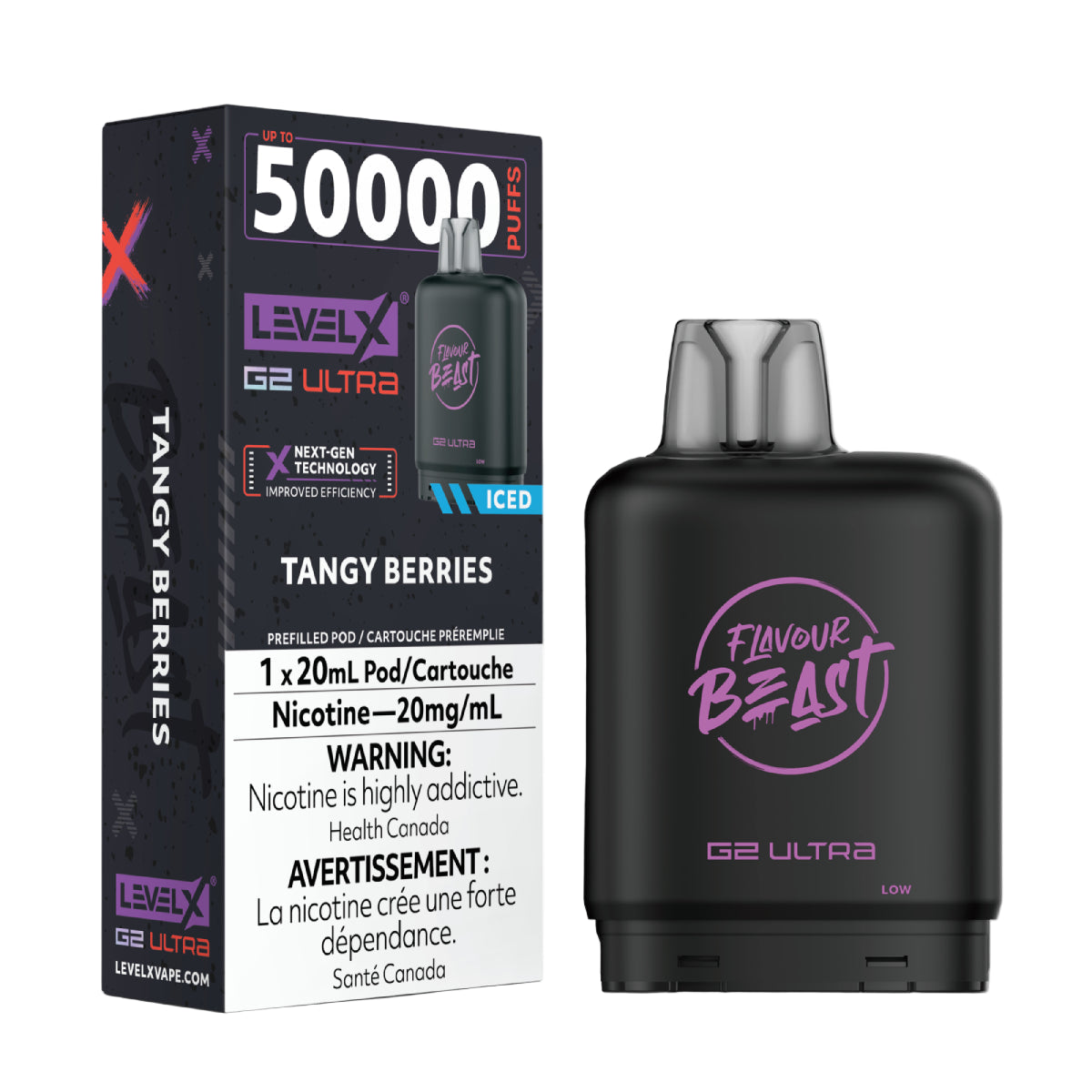 Flavour Beast Level X G2 Ultra 50k - Tangy Berries Iced