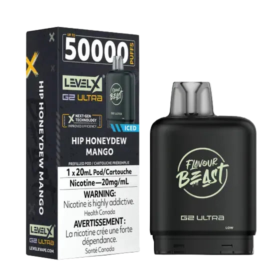 Flavour Beast Level X G2 Ultra 50k - Hip Honeydew Mango Iced
