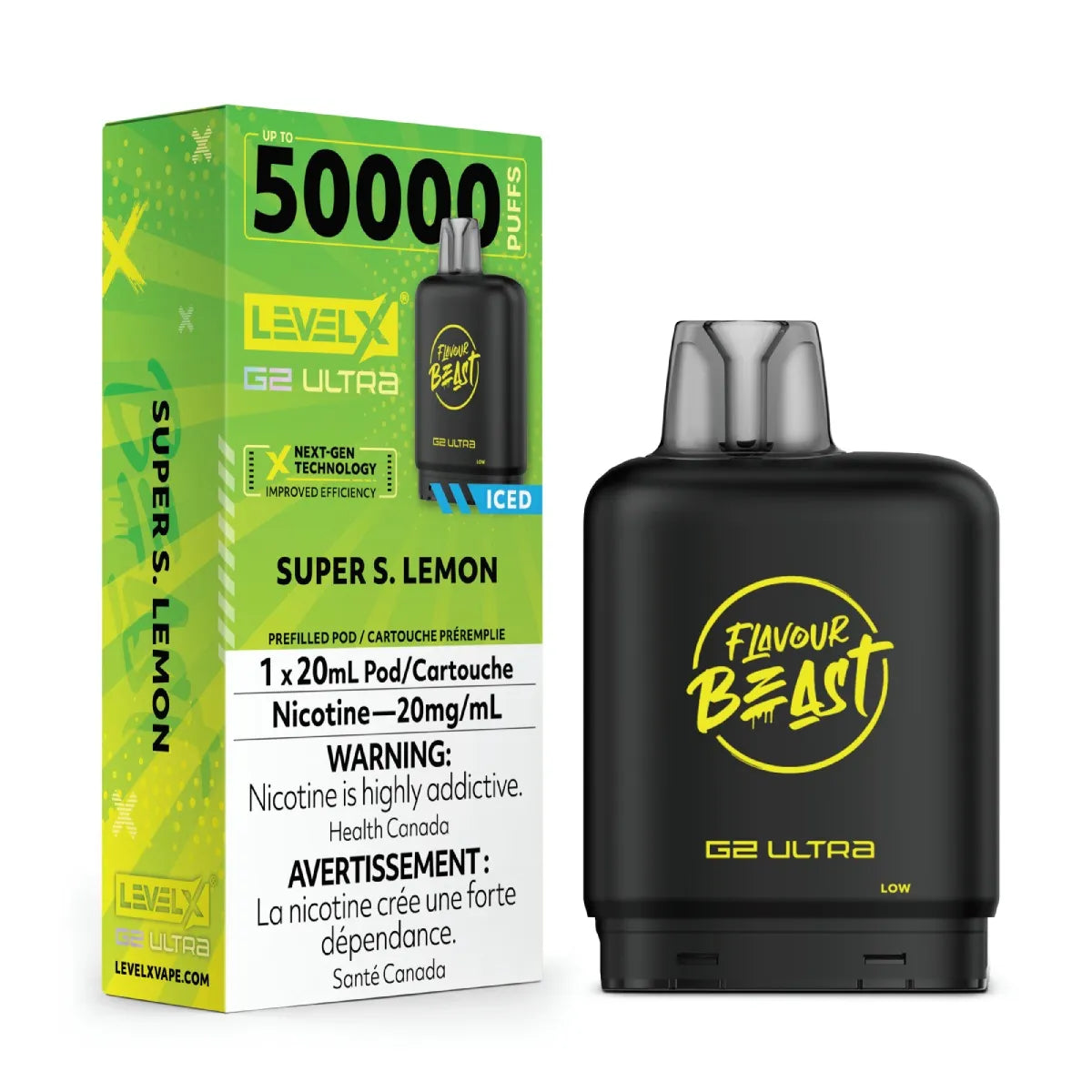 Flavour Beast Level X G2 Ultra 50k - Super S. Lemon Iced (PROV)