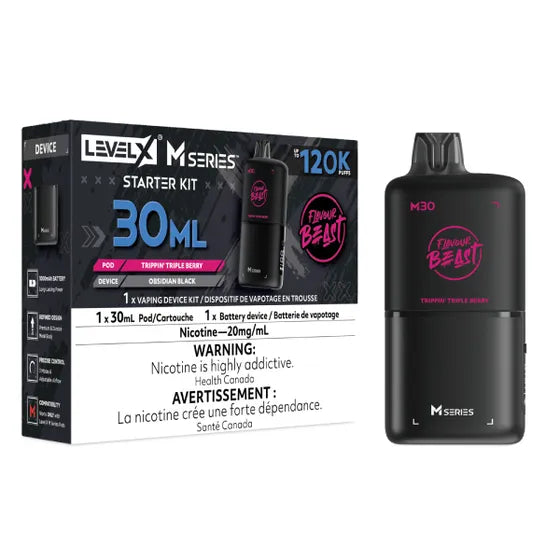 Flavour Beast Level X M Series 120k Starter Kit - Trippin' Triple Berry