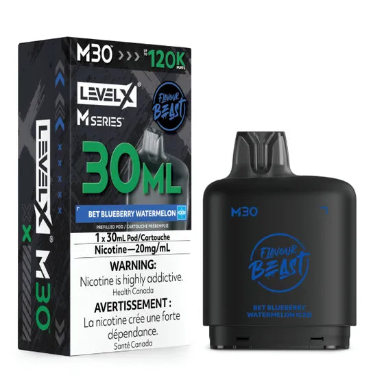 Flavour Beast Level X M Series 120k - Bet Blueberry Watermelon Iced