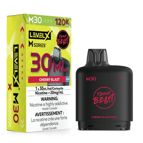 Flavour Beast Level X M Series 120k - Cherry Blast Iced (PROV)