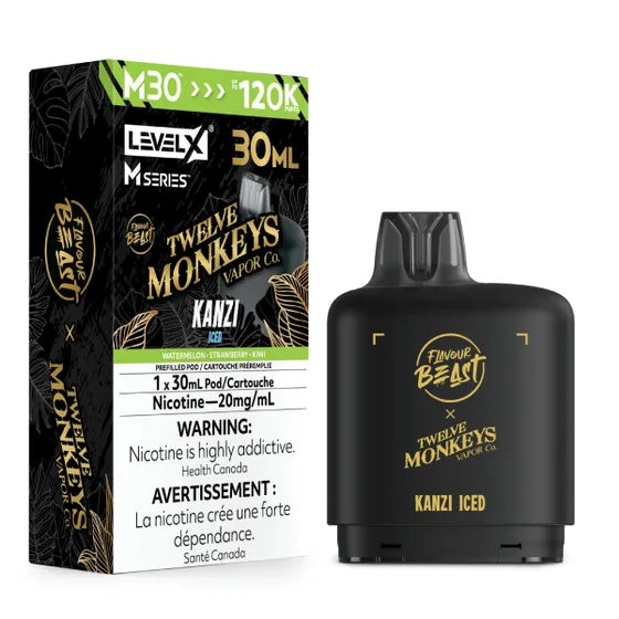 Flavour Beast x Twelve Monkeys Level X M Series 120k - Kanzi Iced