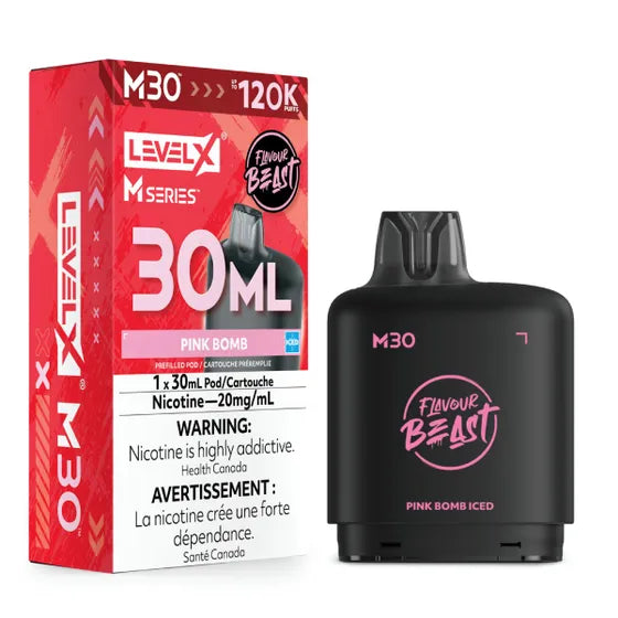 Flavour Beast Level X M Series 120k - Pink Bomb Iced
