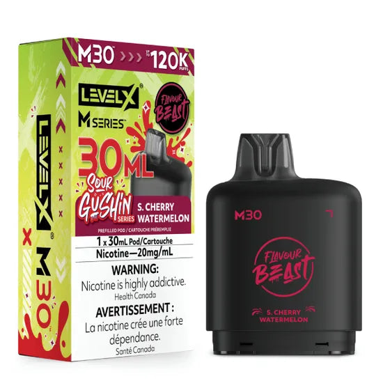 Flavour Beast Level X M Series 120k - Gushin S. Cherry Watermelon