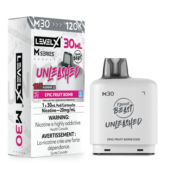 Flavour Beast Unleashed Level X M Series 120k - Epic Fruit Bomb Iced