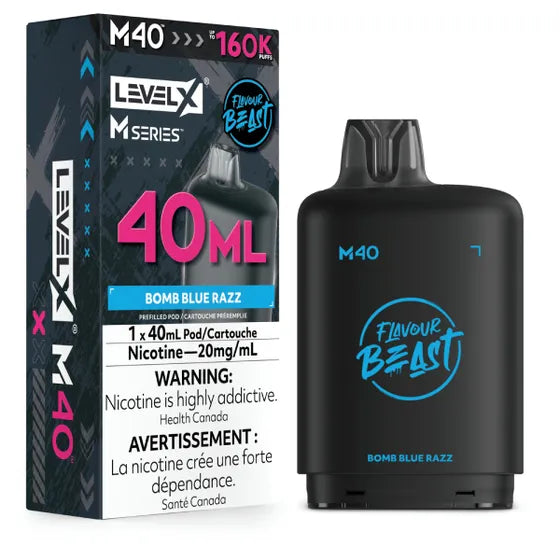 Flavour Beast Level X M Series 160k - Bomb Blue Razz (PROV)