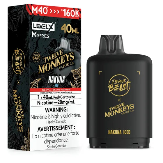 Flavour Beast x Twelve Monkeys Level X M Series 160k - Hakuna Iced