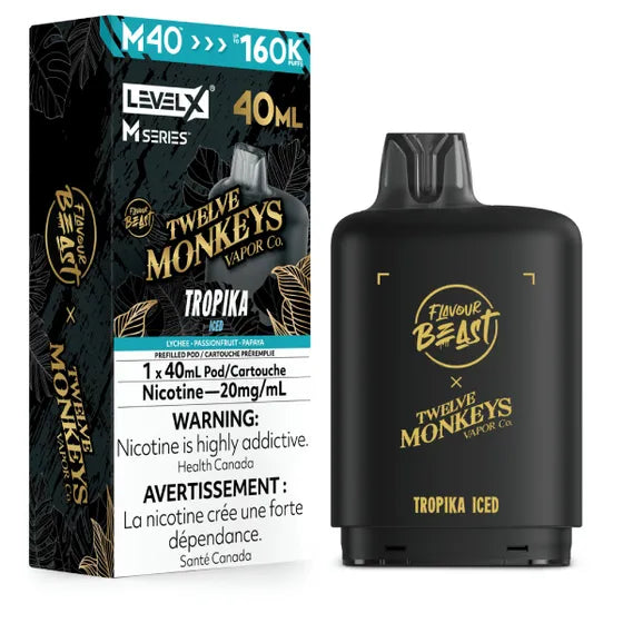 Flavour Beast x Twelve Monkeys Level X M Series 160k - Tropika Iced