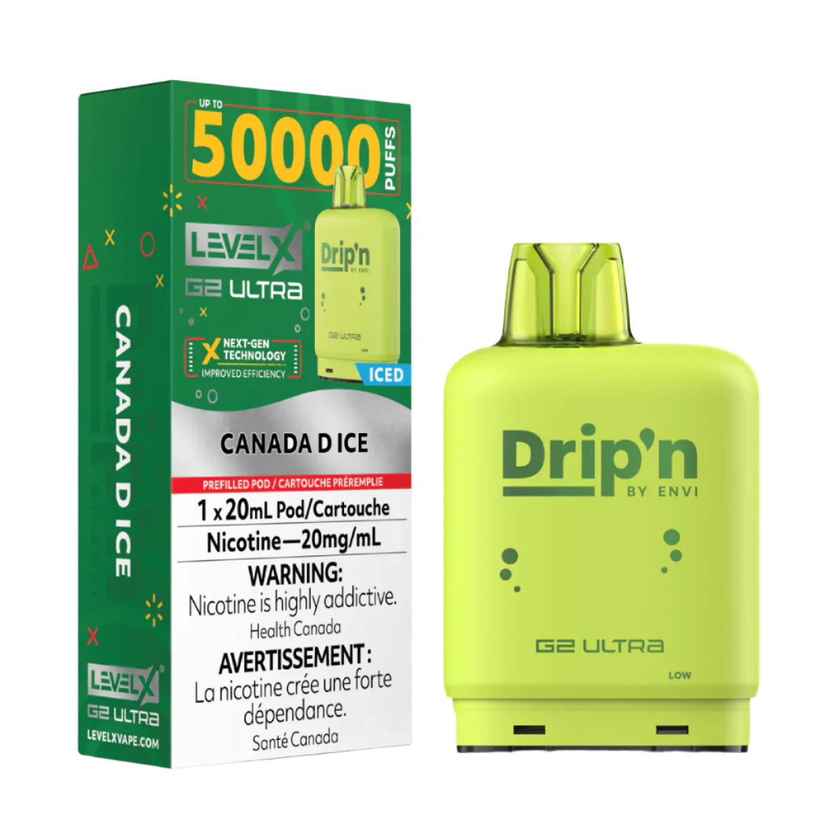 Drip'n Level X G2 Ultra 50k - Canada D Ice (PROV)