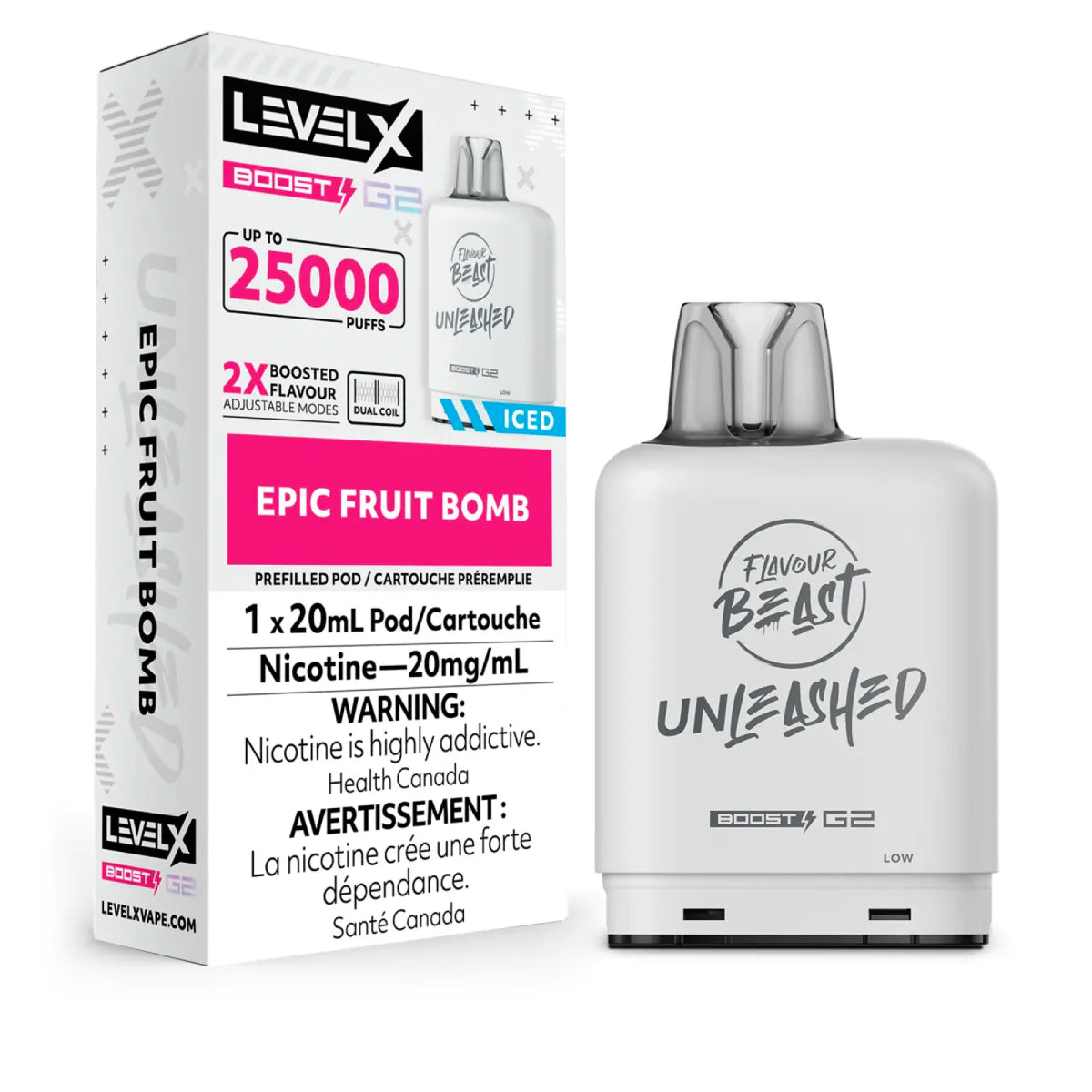 Flavour Beast Unleashed - Level X Boost G2 25k - Epic Fruit Bomb Iced (PROV)