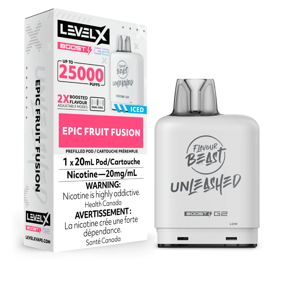 Flavour Beast Unleashed - Level X Boost G2 25k - Epic Fruit Fusion Iced (PROV)