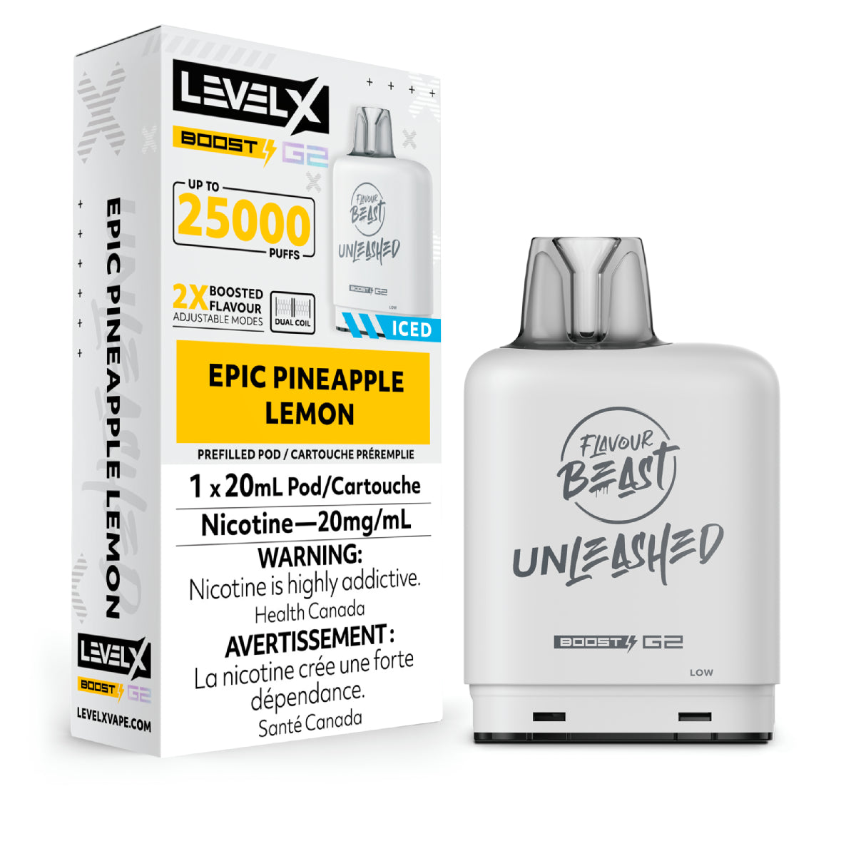 Flavour Beast Unleashed Level X Boost G2 25k - Epic Pineapple Lemon Iced