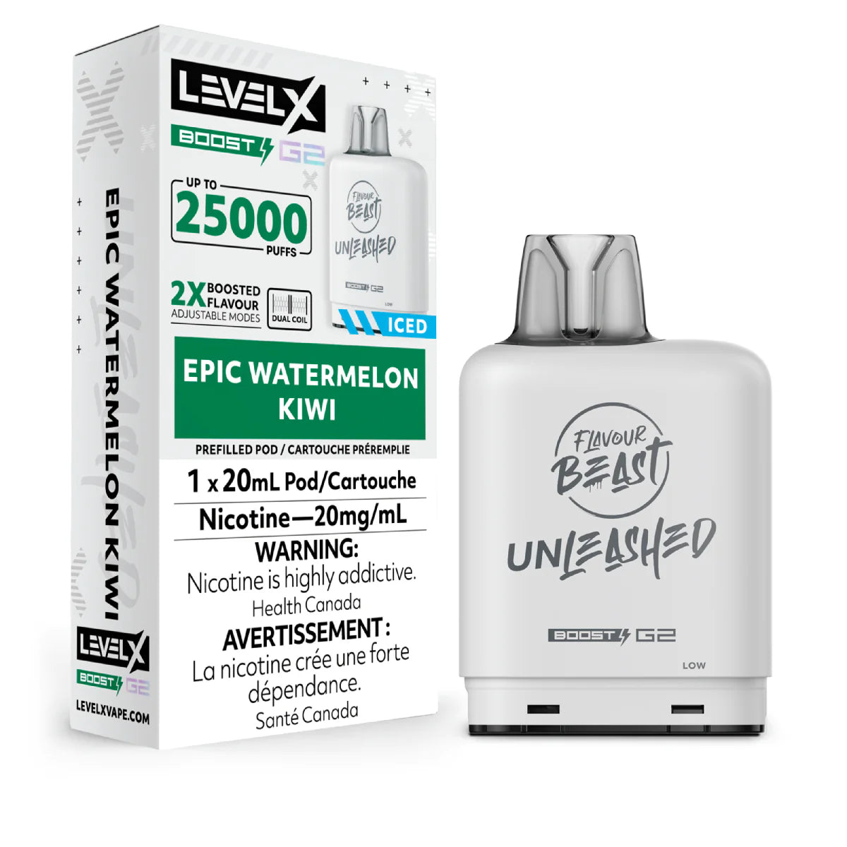 Flavour Beast Unleashed - Level X Boost G2 25k - Epic Watermelon Kiwi Iced (PROV)