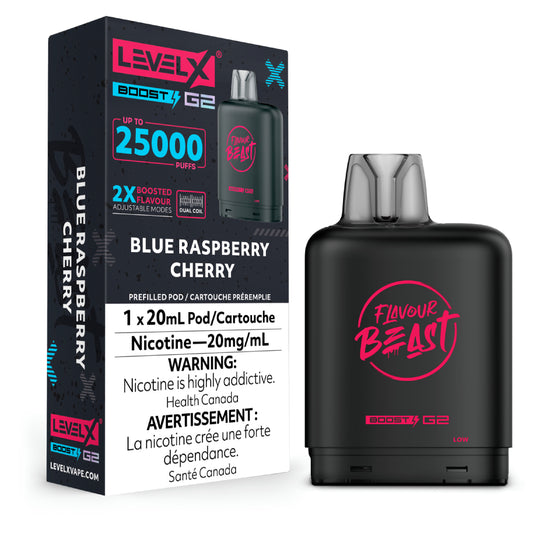 Flavour Beast Level X Boost G2 25k - Blue Raspberry Cherry