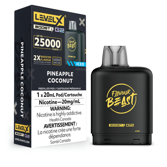 Flavour Beast Level X Boost G2 25k - Pineapple Coconut Iced