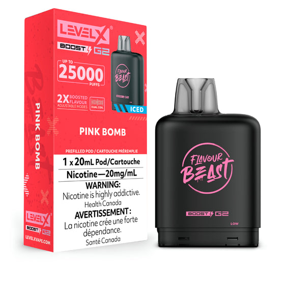 Flavour Beast Level X Boost G2 25k - Pink Bomb Iced