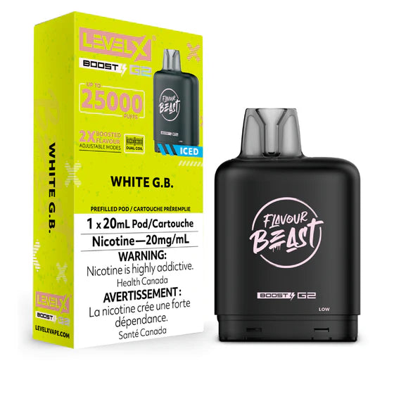 Flavour Beast Level X Boost G2 25k - White G.B.