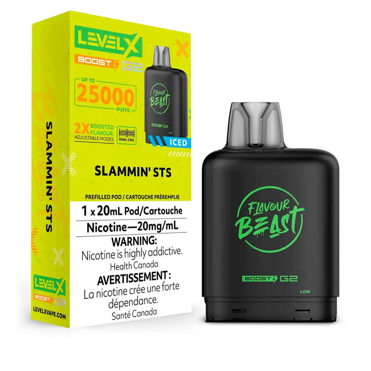 Flavour Beast Level X Boost G2 25k - Slammin' STS Iced