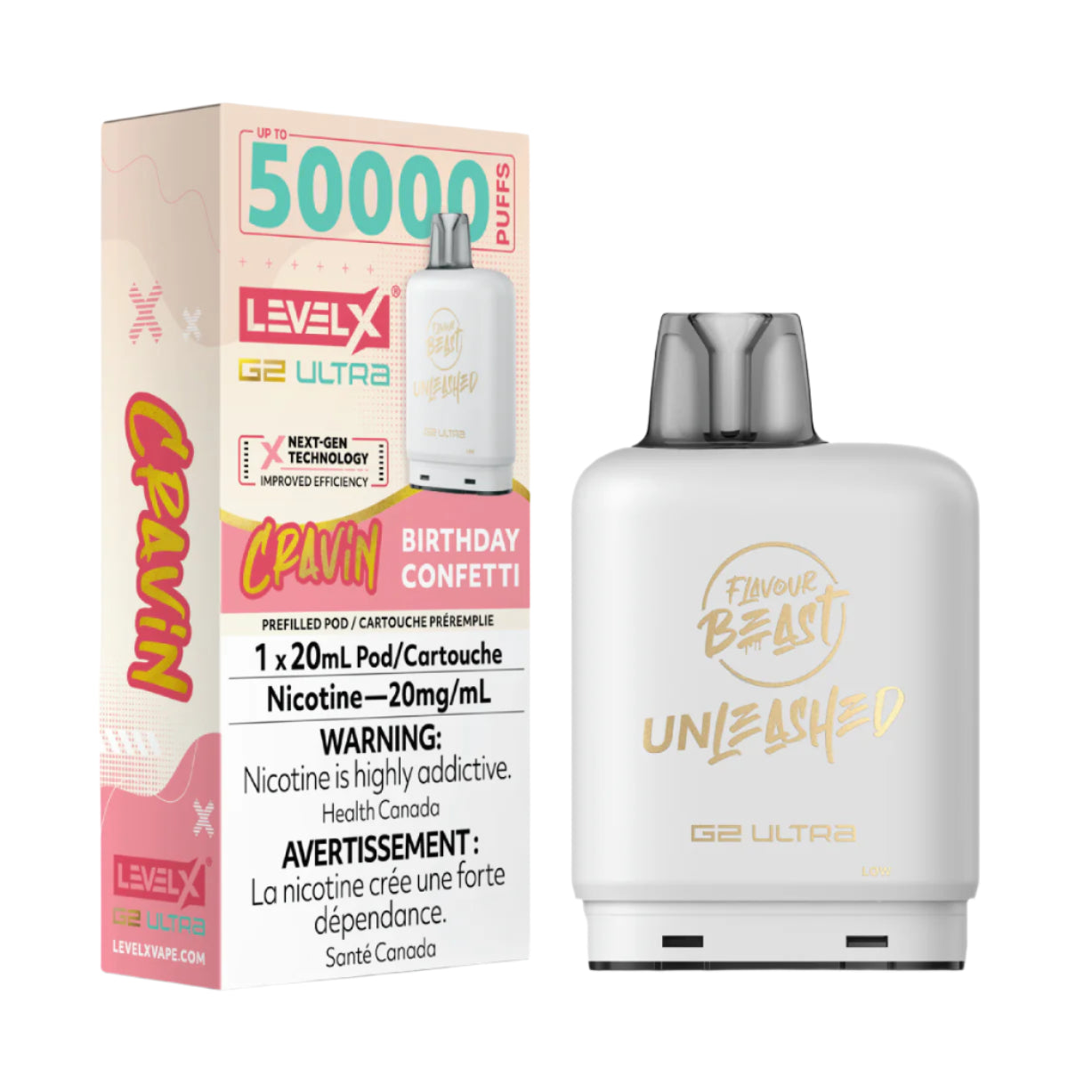 Flavour Beast Unleashed Level X G2 Ultra 50k - Cravin' Birthday Confetti