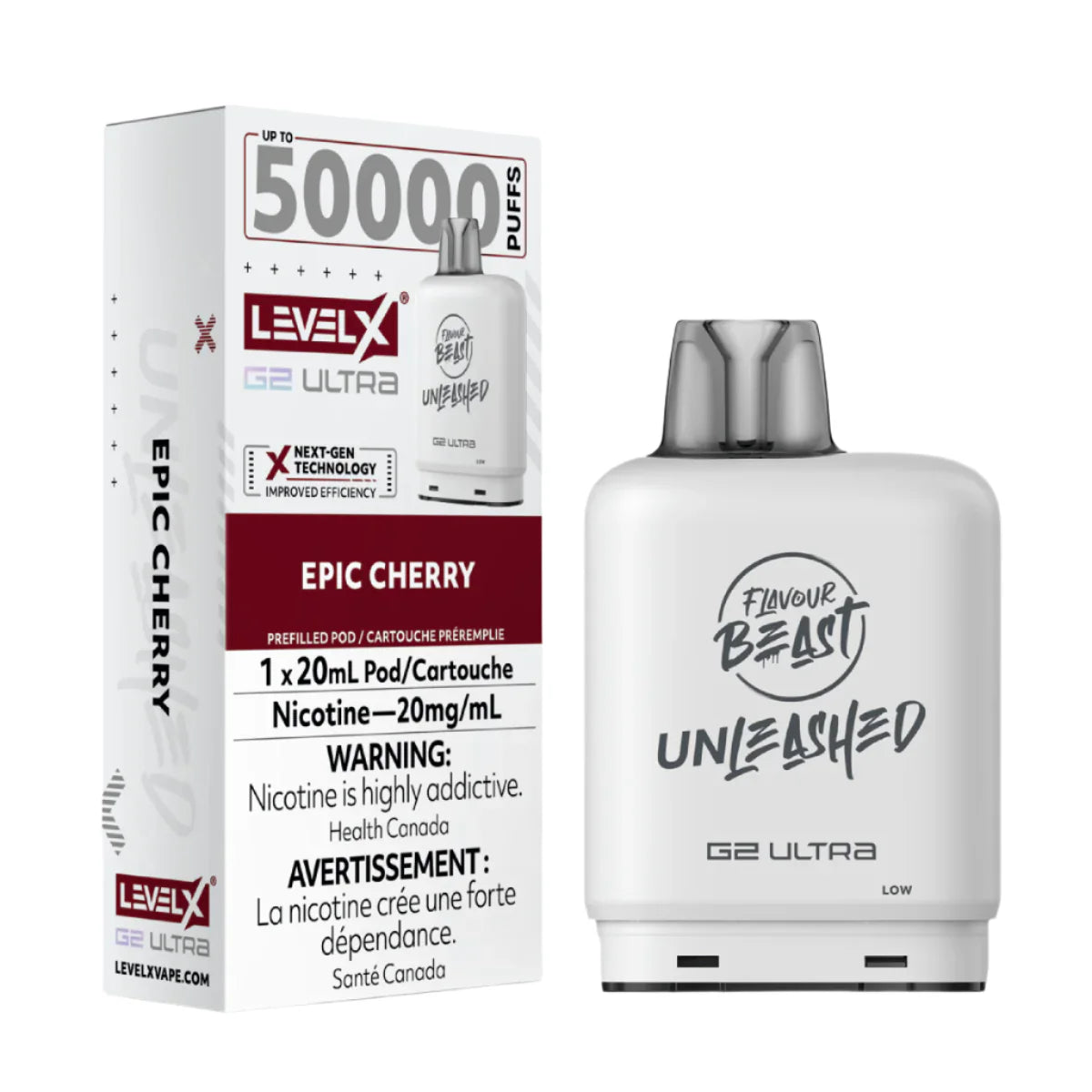 Flavour Beast Unleashed Level X G2 Ultra 50k - Epic Cherry (PROV)
