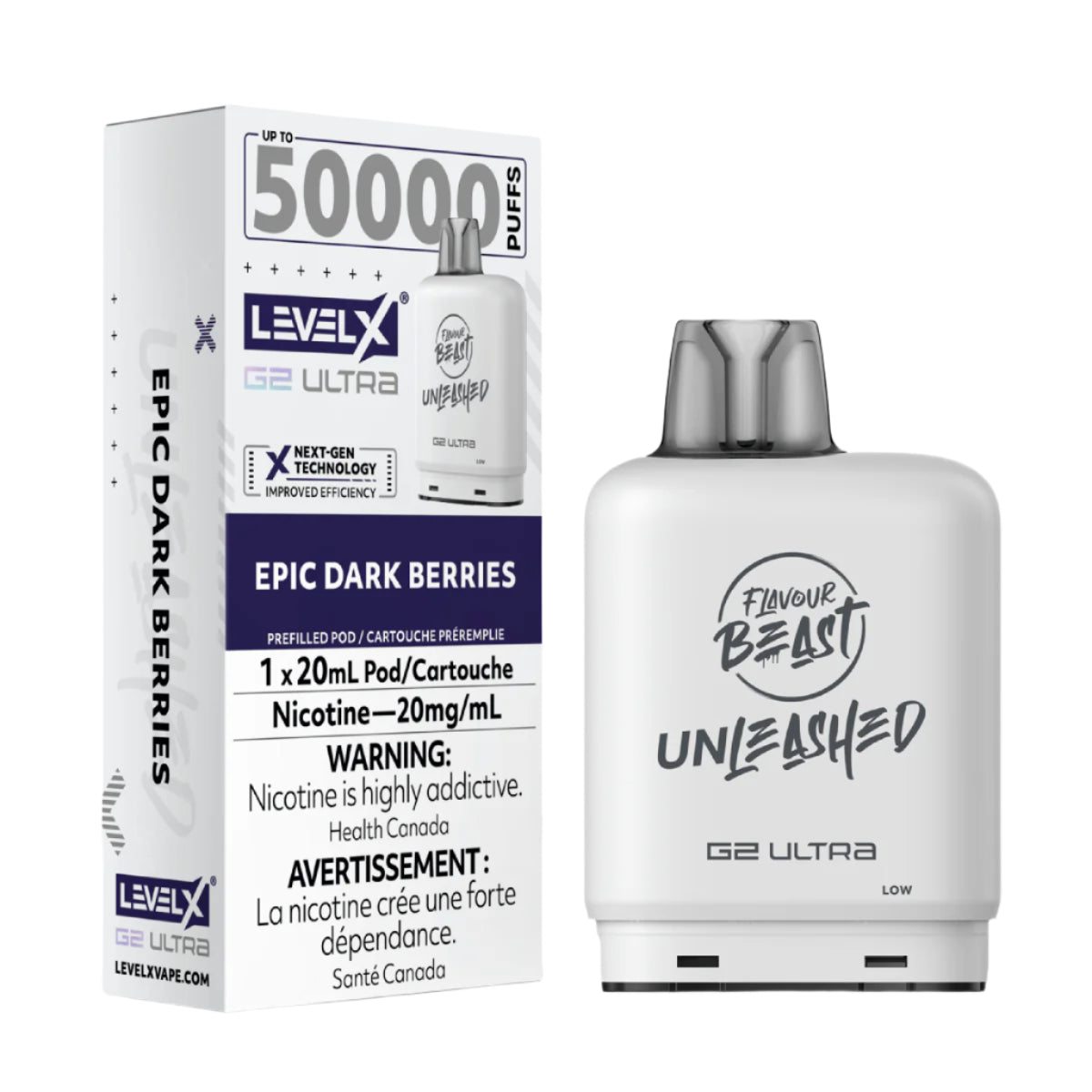 Flavour Beast Unleashed Level X G2 Ultra 50k - Epic Dark Berries