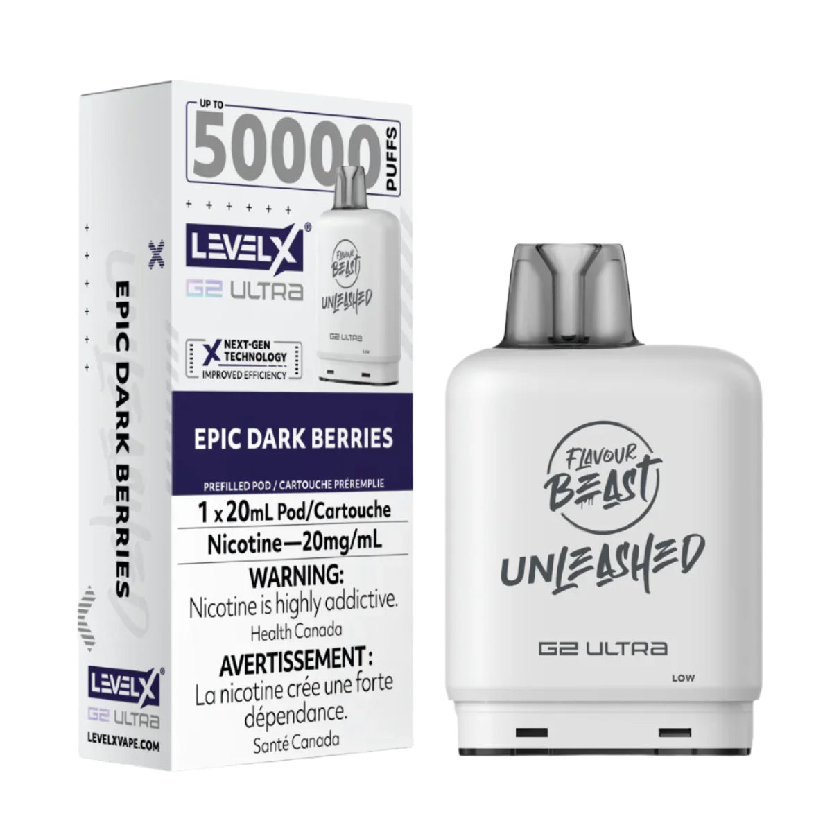 Flavour Beast Unleashed Level X G2 Ultra 50k - Epic Dark Berries (PROV)