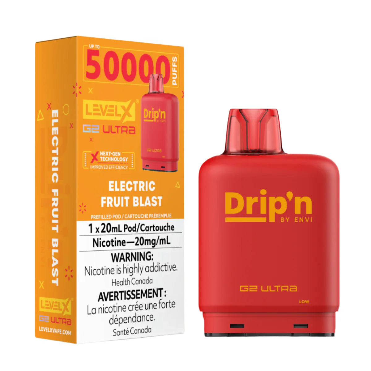 Drip'n Level X G2 Ultra 50k - Electric Fruit Blast (PROV)