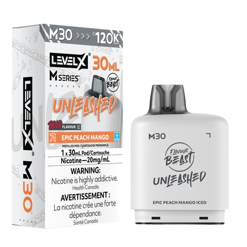 Flavour Beast Unleashed Level X M Series 120k - Epic Peach Mango Iced