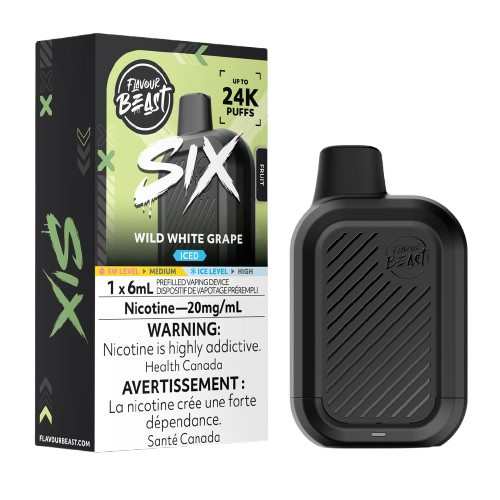 Flavour Beast SIX 24k - Wild White Grape Iced