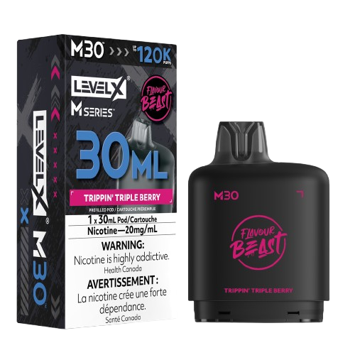 Flavour Beast Level X M Series 120k - Trippin' Triple Berry